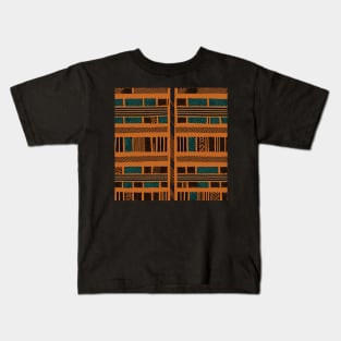 Traditional African Kente Seamless Pattern Kids T-Shirt